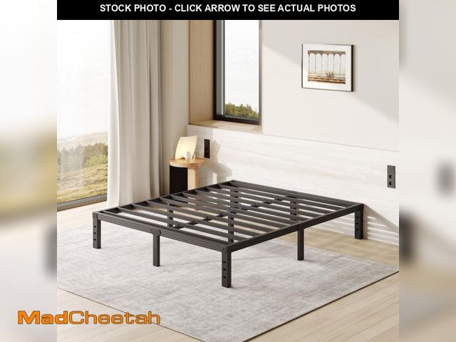 Lot 74-12401903 - FSCHOS 12 Inch Full Size Bed Frame, Heavy Duty Metal Platform, No Box Spring Needed, Easy Assembly, ...