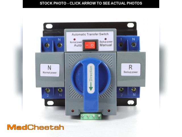 Lot 74-12308486 - JONASC 220V 63A 2P Dual Power Automatic Transfer Switch Generator Changeover Switch 50HZ/60HZ - UNUS...