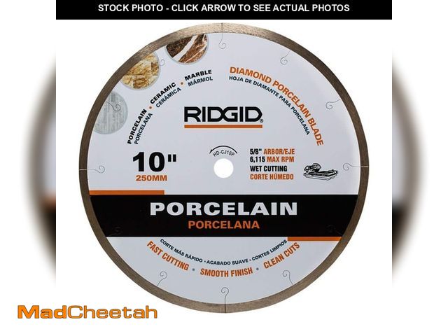 Lot 74-12853863 - RIDGID 10 in. Premium Tile Diamond Blade - UNUSED