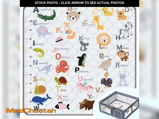 Lot 74-12600622 - Baby Play MatÃ¯Â¼ÅThick Soft 47" X 47" Playpen mat, Non-Slip and Machine Washable Baby Play Mats fo...