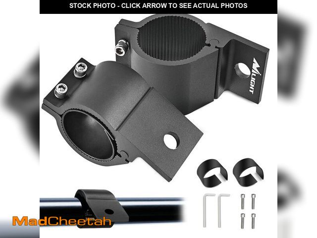Lot 74-14062796 - Nilight Tube Clamp Bracket Fit 2.87 to 3.2 Inch Round Bull Bar Crash Bar Guard Roof Rack Roll Cage B...