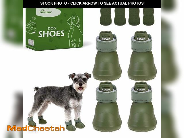 Lot 74-13568836 - EXPAWLORER Dog Shoes for Small Medium Large Dogs, Waterproof Non-Slip Dog Snow Booties for Winter wi...