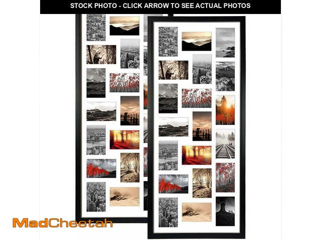 Lot 74-12670341 - 20 Opening 4x6 Collage Picture Frames Set of 2, Horizontal and Vertical Black Multi Photo Frame for ...