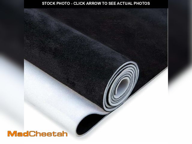 Lot 74-12889254 - Hiksuky Suede Auto Headliner Fabric 36" L Ã 60" W with Foam Backing - Black Interior Replacement Ma...