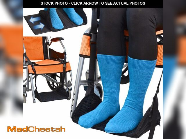 Lot 74-14265569 - Caredgitz Premium Wheelchair Footrest Hammock, Anti-Slip Foot Sling for Wheelchair Foot Rest Replace...