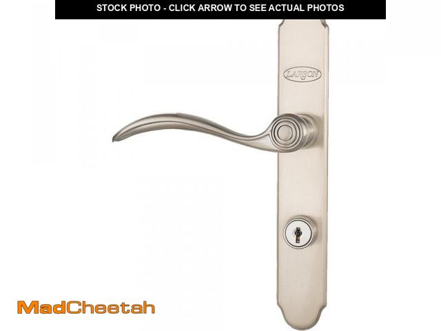 Lot 74-12117134 - Larson QuickFit Curved Brushed Nickel Handle - USED