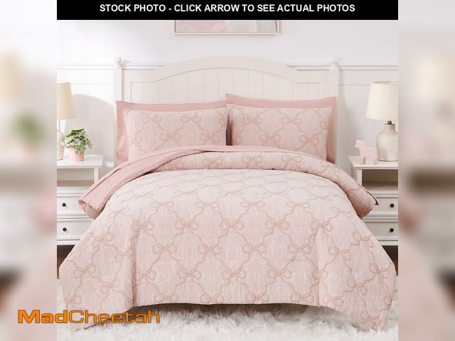 Lot 74-14386830 - Wink Deer Queen Comforter Set with Sheets for Girls-7 Pieces Jacquard Bed in A Bag Queen Bedding Set...