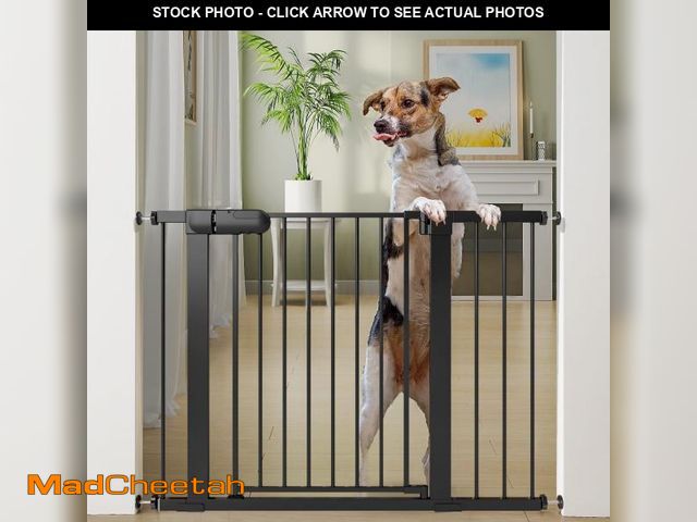 Lot 74-12486354 - 27-43" Baby Gate for Stairs, Dog Gate for Doorways, Pressure Mounted Pet Gates for Dogs Indoor, Dura...