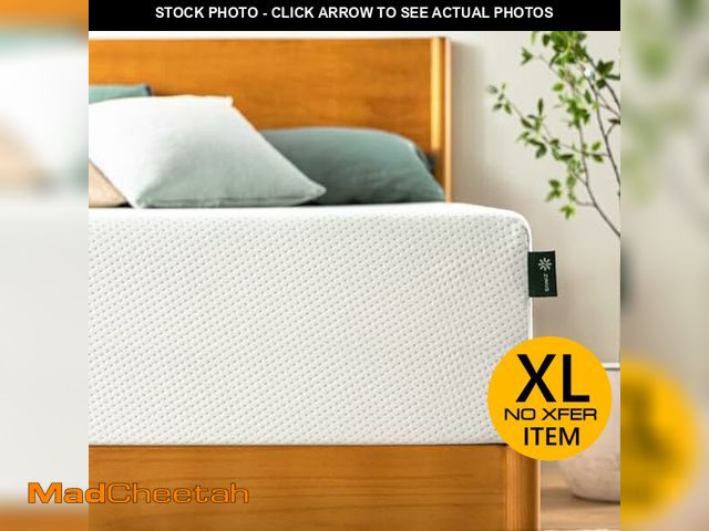 Lot 74-12631013 - ZINUS 10 Inch Queen Green Tea Memory Foam Mattress [New Version], Fiberglass free, Medium Firm Feel,...