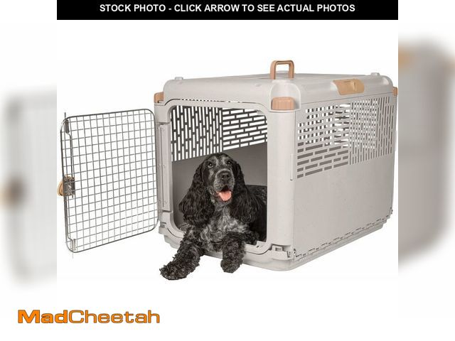 Lot 74-13794307 - SportPet Designs Collapsible Medium Pet Travel Carrier (Tan), Hard-Sided Kennel for Medium Dogs, Pup...