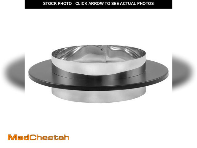 Lot 74-14083293 - DuraVent Model DVL Double Wall Stove Pipe 6in. Diameter Chimney Adapter with Trim, DB &amp; DVL - UN...