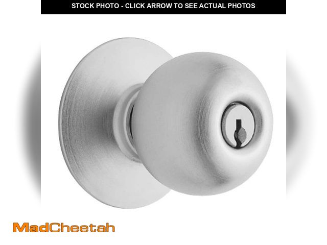 Lot 74-12671914 - Schlage Orbit Satin Chrome Light Commercial Storeroom Door Knob - UNUSED