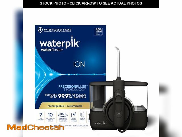 Lot 74-14154703 - Waterpik ION Professional Water Flosser, Rechargeable and Portable for Teeth, Gums, Braces, 10 Setti...