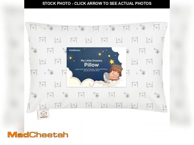 Lot 74-12314148 - Toddler Pillow with Pillowcase - 13x18 My Little Dreamy Kids Travel Bed Pillows for Sleeping, Organi...