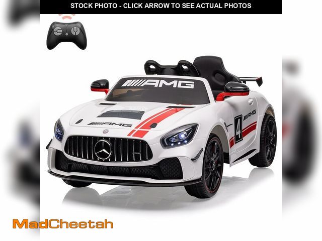 Lot 74-12570671 - 12V Ride On Car for Kids with Remote Contorl, 35W*2 Motors Licensed Benz AMG Battery Powered Sports ...