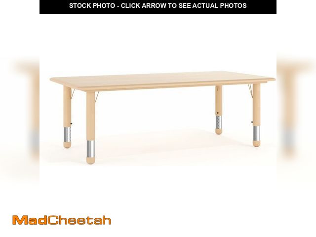 Lot 74-14103615 - TABLE TOP ONLY-Flash Furniture Wren Adjustable Classroom Activity Table for School and Home, Plastic...