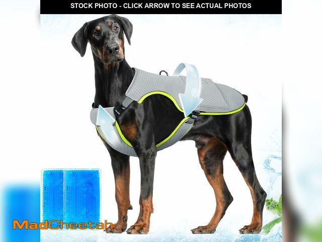 Lot 74-12456770 - Mora Pets Dog Cooling Vest with Ice Pack Evaporation Cool Harness Adjustable Summer Shirt Pet Jacket...