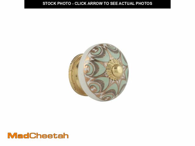 Lot 74-14212859 - Rasiya Art Cabinet Knobs - Boho Handmade Ceramic Dresser Pulls Kitchen Cupboard Wardrobe Handle Coun...