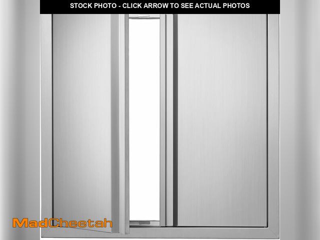 Lot 74-12633423 - VEVOR BBQ Access Door - 24" x 24" Double Vertical Kitchen Door, Stainless Steel Flush Mount, for BBQ...