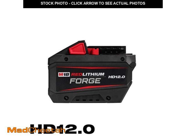 Lot 74-14357774 - Milwaukee M18 18V Lithium-Ion REDLITHIUM FORGE HD 12.0 Ah Battery Pack - UNUSED
