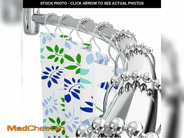 Lot 74-12665356 - Tlooe Curved Shower Curtain Rod, 45-72 Inches Adjustable Curved Shower Rod, Rustproof Round Never Fa...