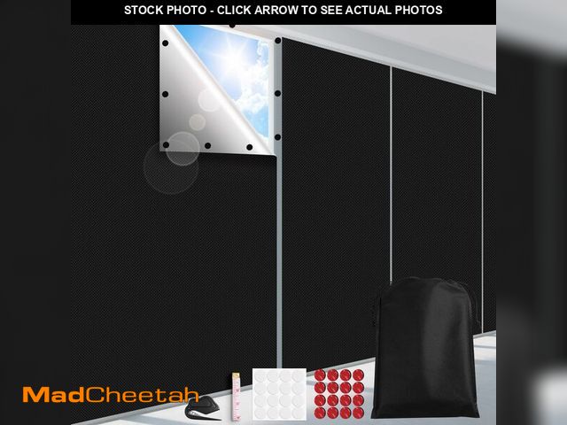 Lot 74-14266935 - FADOTY Blackout Curtains for Bedroom, Portable 100% Black Out Window Cover Film, Cuttable Blackout S...