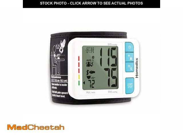 Lot 74-12701725 - Homedics 700 Series Wrist Cuff Blood Pressure Monitor for Home Use, One-Touch Operation, Accurate Re...