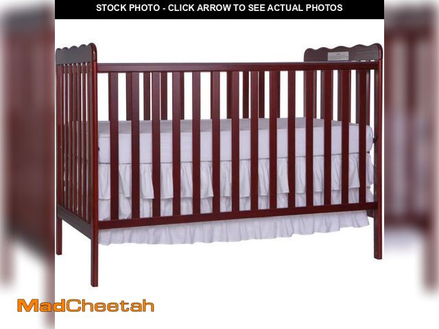 Lot 74-12161129 - Dream on Me Classic 3-in-1 Convertible Crib - Cherry - USED