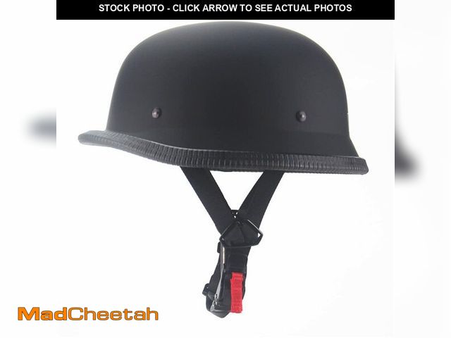 Lot 74-14380787 - German Style Motorcycle Helmet,Adult Half Helmet Open Face DOT Approved, Motorcycle Cruiser Scooter ...