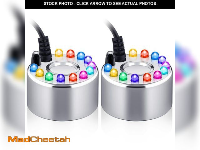 Lot 74-12697222 - 2 Pcs Mist Maker Fogger Small Ultrasonic Fog Machine Fountain Halloween Cauldron Mister Fogger Water...