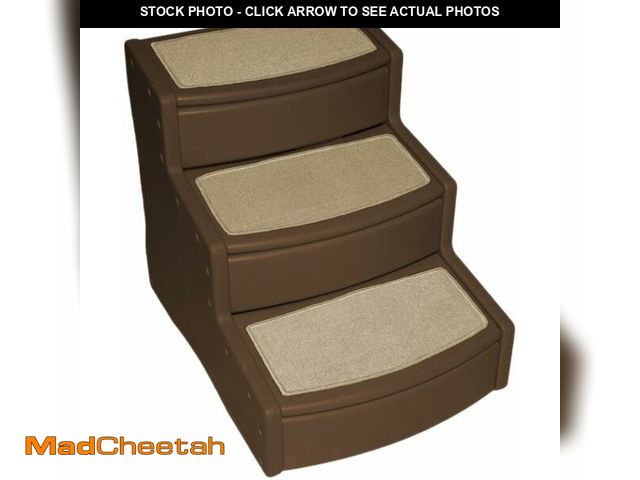 Lot 74-13331695 - Pet Gear Easy Step III Extra Wide Pet Stairs, 3-step/for cats and dogs up to 200-pounds, Chocolate,1...