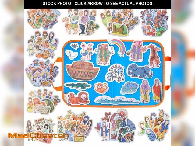 Lot 74-14265708 - CHEFAN 12 Pack Felt Board Bible Stories Pieces,Flannel Board Stories for Preschool Activities Includ...