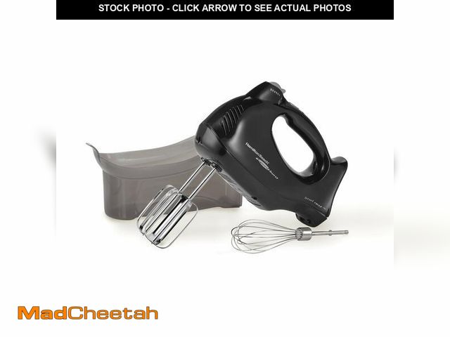 Lot 74-14334798 - Hamilton Beach Power Deluxe 6-Speed Electric Hand Mixer with Snap-On Storage Case, QuickBurst, Beate...