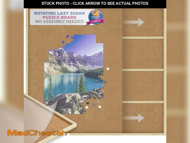 Lot 74-13060383 - Beyond Innoventions 1000 Piece Wooden Jigsaw Puzzle Board -Portable Puzzles Tables for Adults, 30â...