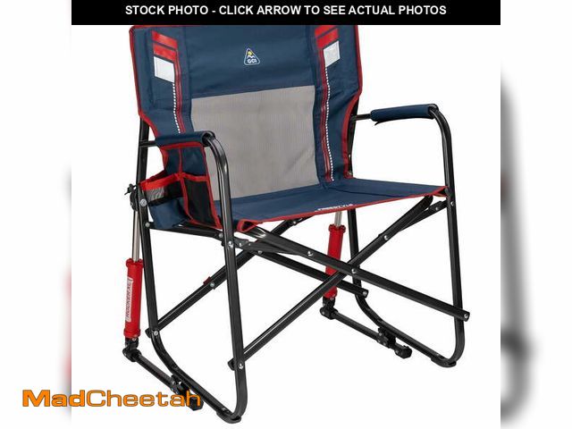 Lot 74-12890804 - GCI Outdoor Freestyle Rocker XL Oversized Foldable Rocking Camp Chair, Americana - UNUSED