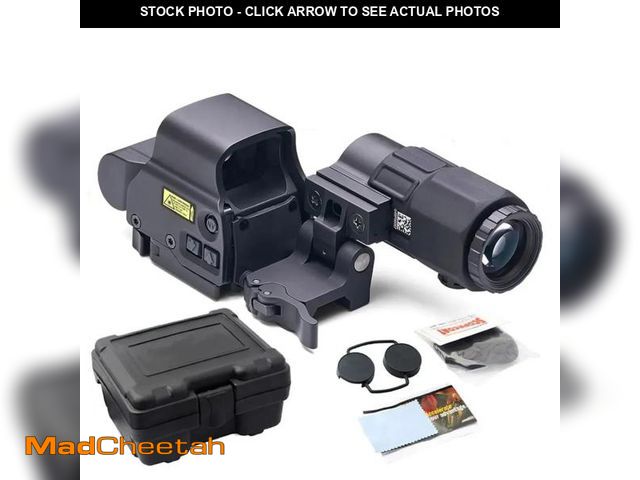 Lot 74-12212488 - 558 G45 Metal Holographic Red/Green Dot Sight Scope +Quick ReleaseÃ¯Â¼Ëwith G45 5X MagnifierÃ¯Â¼â°...