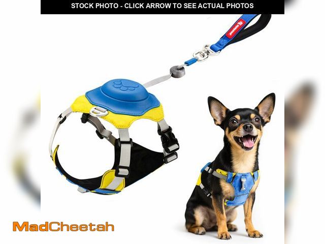 Lot 74-14270956 - paatata No Pull Dog Harness, 2 in 1 Retractable Harness with Auto-Lock, Reflective Breathable Mesh a...