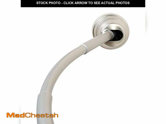 Lot 74-12760637 - (MISSING HARDWARE) Zenna Home No Drill Curved Shower Curtain Rod, 32 - 40 Inches Adjustable Shower R...