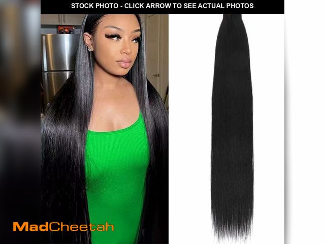 Lot 74-13620883 - 16A Raw Straight Bundles Human Hair 1 Bundle,26 Inch,Triple Lifespan,Burmese Virgin Remy Hair Extens...