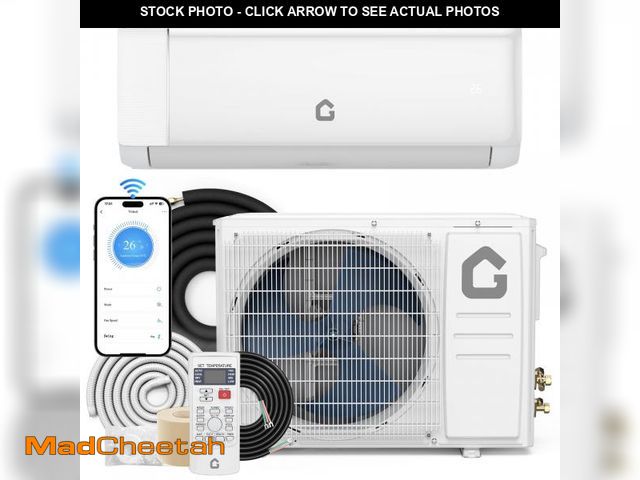 Lot 74-12161311 - GarveeHome SEER 19 18000BTU 230V Mini Split Air Conditioner | Energy-Efficient Inverter AC System wi...