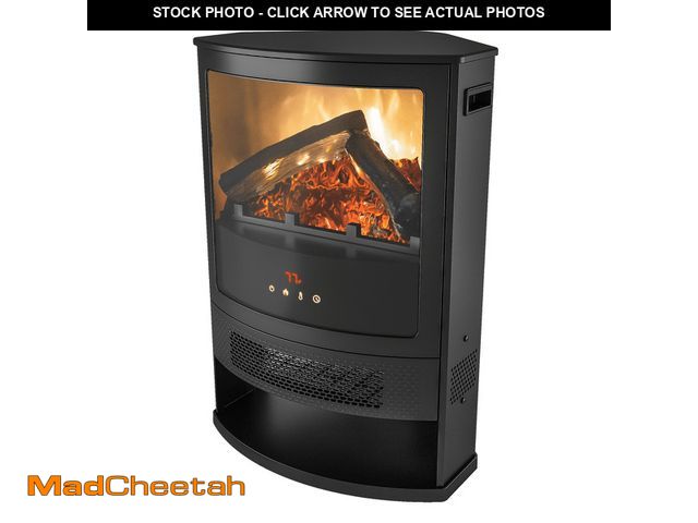Lot 74-12857563 - (MISSING REMOTE) Better Homes &amp; Gardens New Indoor Electric Corner Stove Heater with Remote - US...