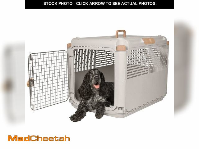 Lot 74-13803594 - SportPet Designs Collapsible Medium Pet Travel Carrier (Tan), Hard-Sided Kennel for Medium Dogs, Pup...