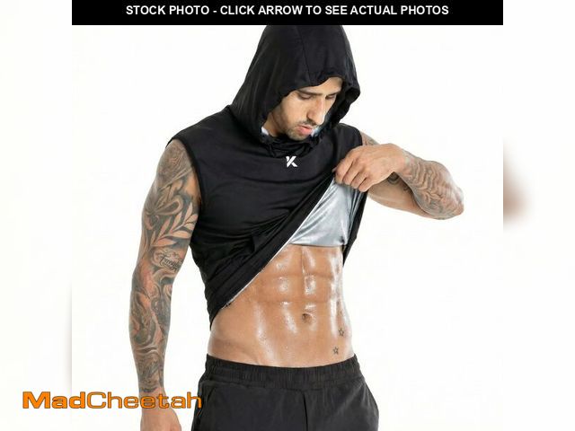Lot 74-14269019 - Kewlioo Sauna Shirt for Men Hoodie - Heat Trapping Sauna Suit Pullover Sweat Vest Hoodies, Hooded Sw...