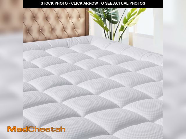 Lot 74-12456297 - MATBEBY Twin XL Mattress Pad - Cooling Breathable Mattress Topper, Quilted Fitted Mattress Protector...