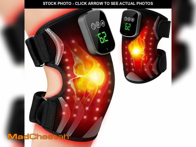 Lot 74-14431108 - Red Light Therapy Knee Brace with Massage, 3 Vibration Knee Massager with 660nm 850nm Infrared Red L...