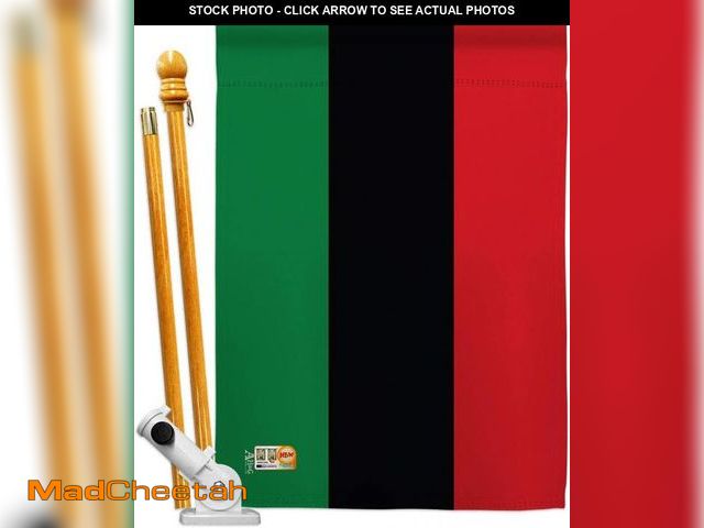 Lot 74-12043567 - African American House Flag - Set Regional Nationality Nation International World Country Particular...