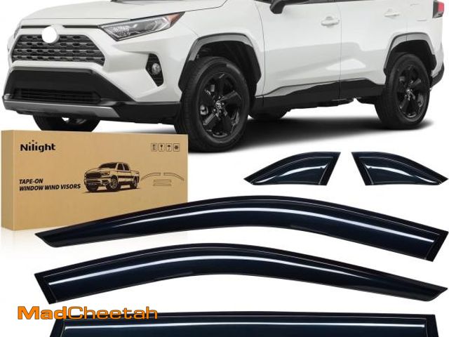 Lot 74-12399226 - Nilight Window Rain Guards for Toyota Rav4 2019 2020 2021 2022 2023 2024, Out-Channel Window Visors ...