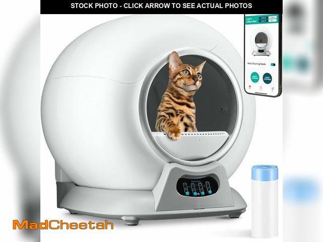 Lot 74-13582613 - PetCove Self Cleaning Automatic Litter Box for Multi cat - XL Capacity/Quiet Operation/Odor Control/...