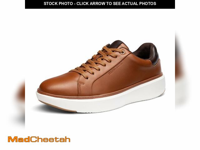 Lot 74-14057639 - Bruno Marc Men's Dress Fashion Sneakers Casual Shoes,Size 9.5,Brown,SBFS2418M - USED