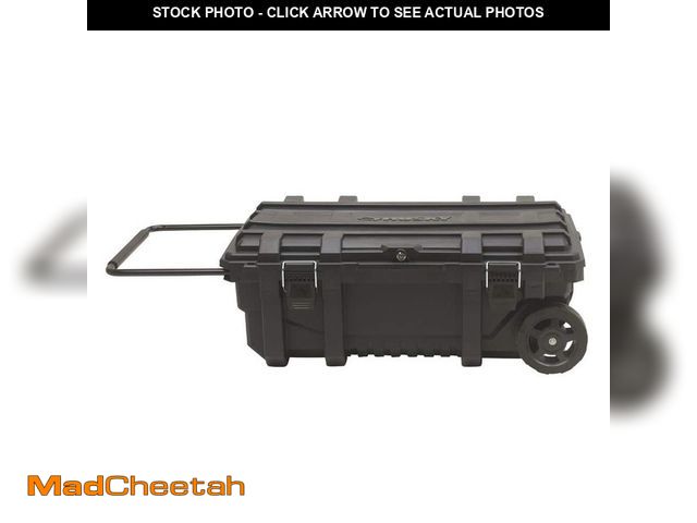 Lot 74-12772709 - *DIRTY* 23 in. 25 Gal. Black Rolling Toolbox with Keyed Lock *DIRTY*  - USED